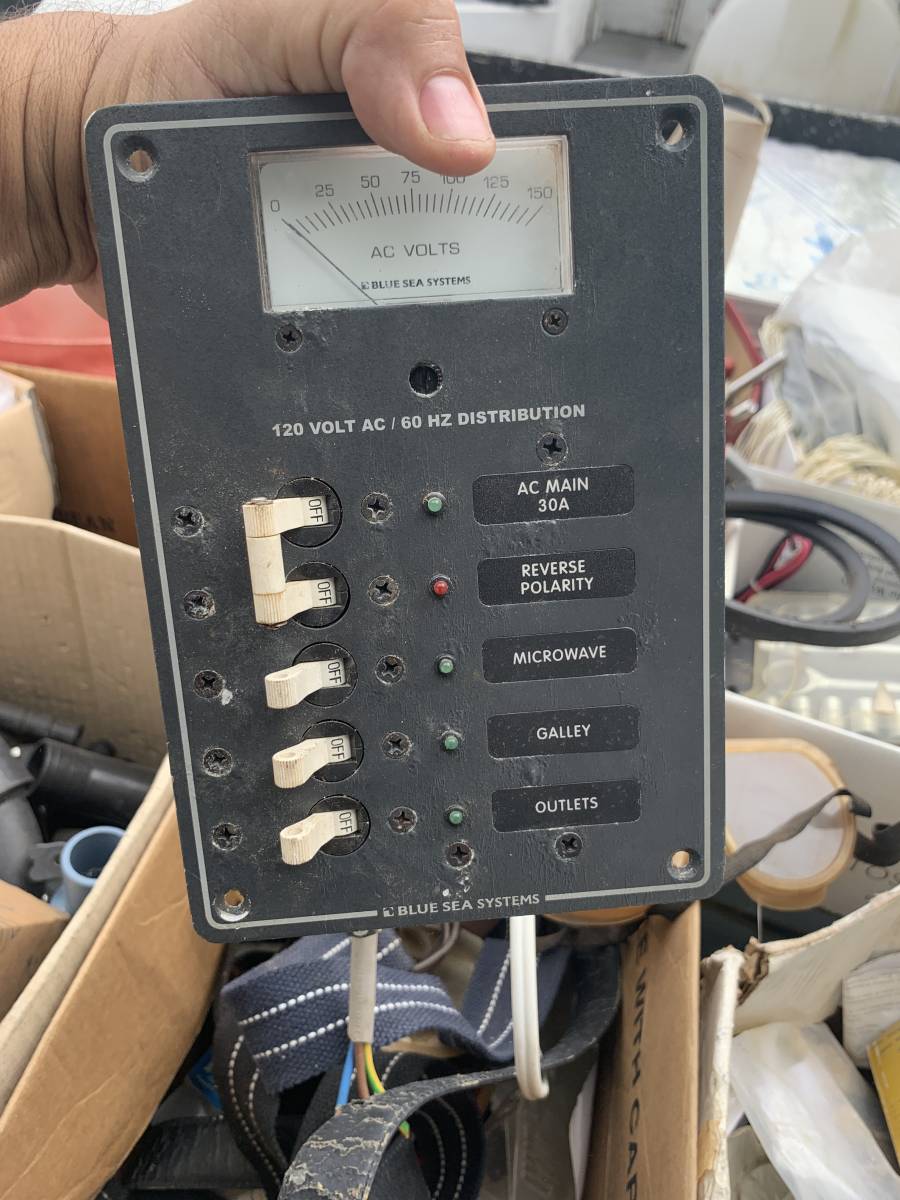 Blue Sea Systems 120V AC Distribution Panel w/ Voltmeter (30A Main)
