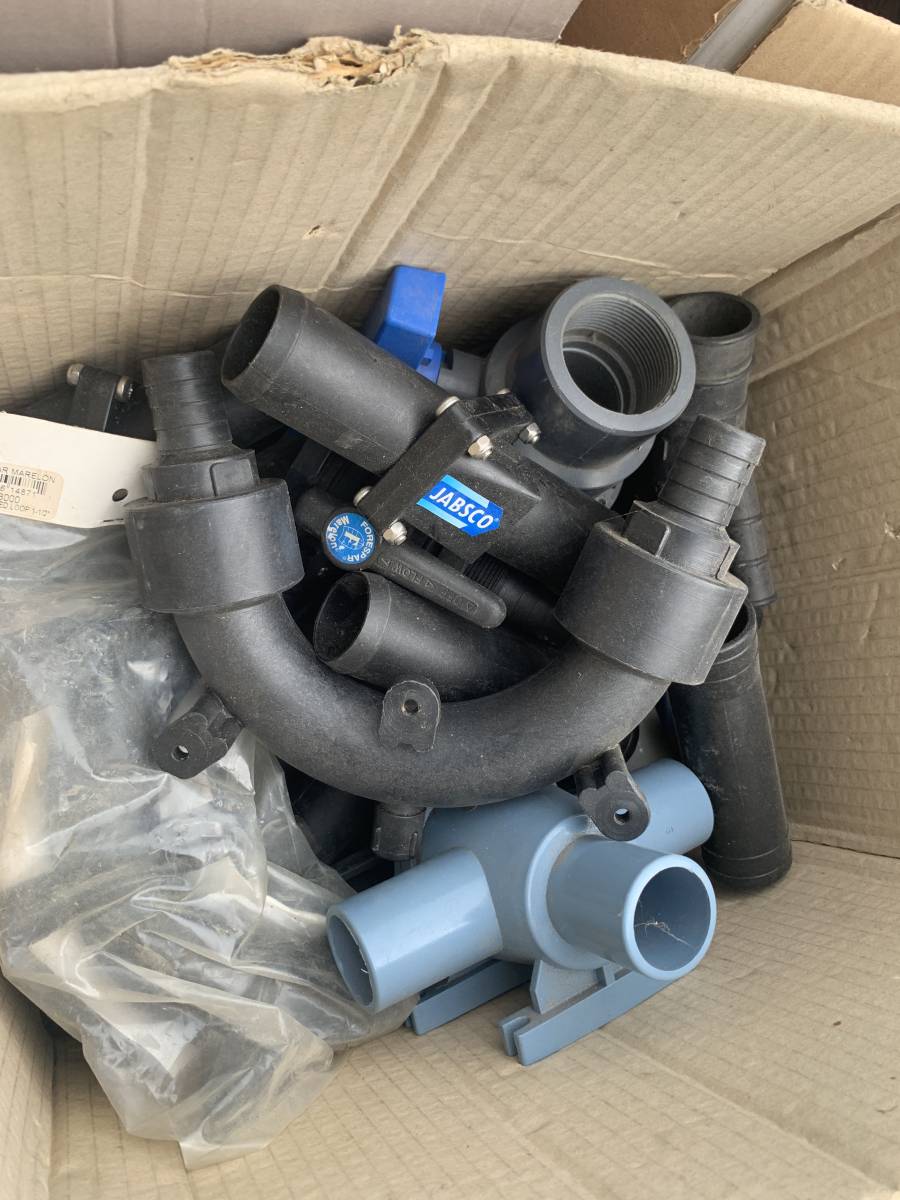 Jabsco Marine Plumbing Fittings & Valves Lot (Assorted Elbows/Tees)